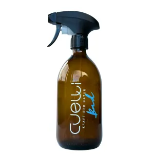 Glasflasche braun  500 ml mit Sprühpistole - Bad -